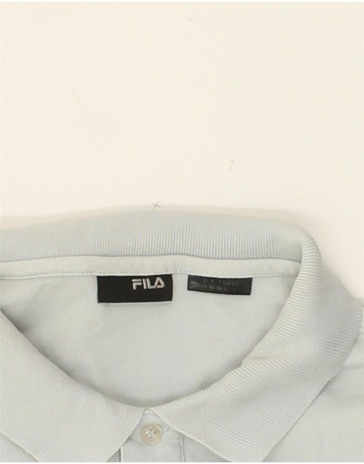 FILA Mens Polo Shirt Large Blue Cotton Vintage Fila and Second-Hand Fila from Messina Hembry 