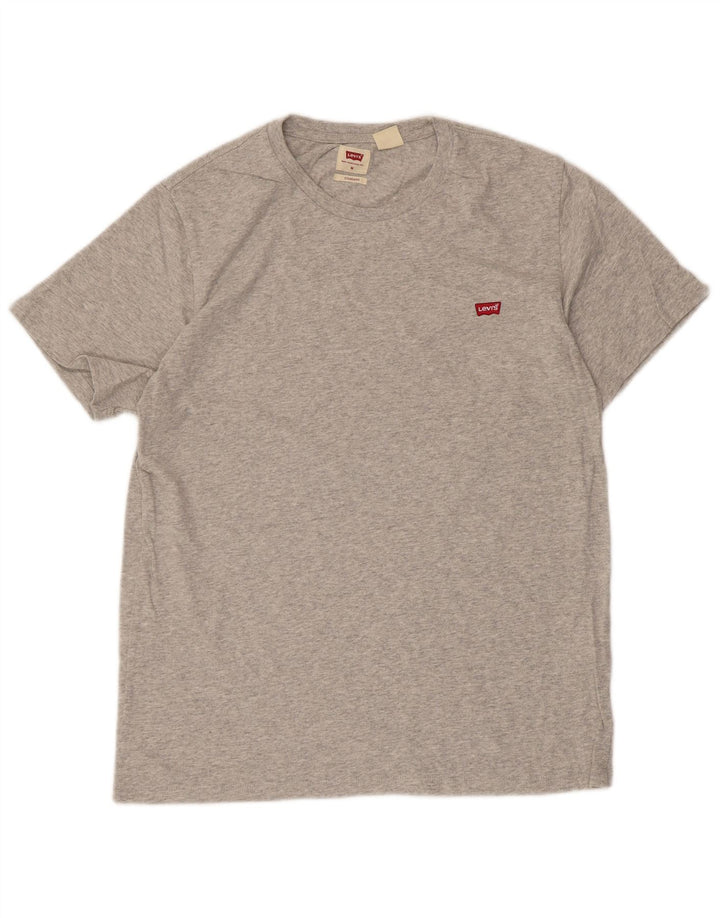 LEVI'S Mens Standard Fit T-Shirt Top Medium Grey Cotton
