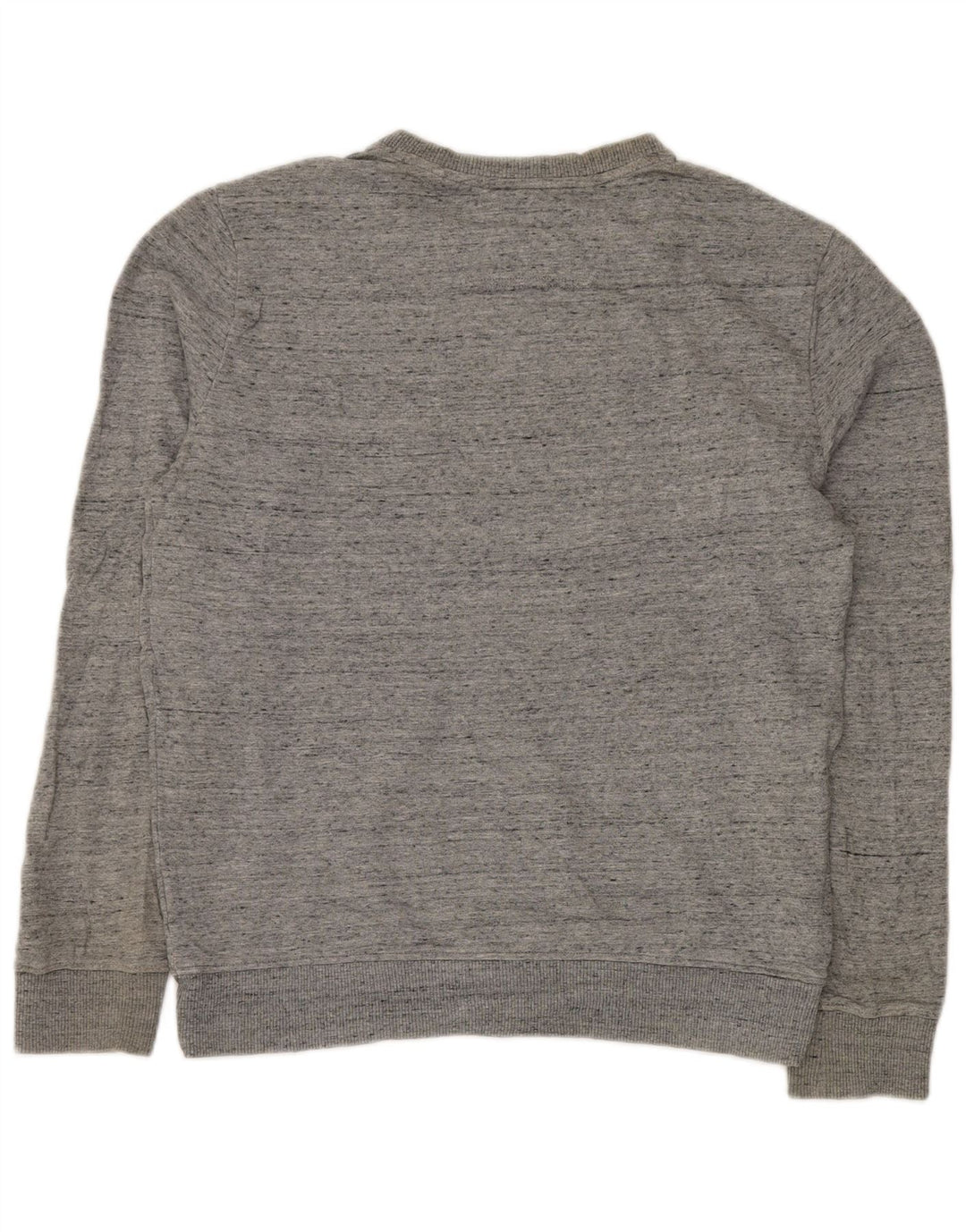 CALVIN KLEIN JEANS Mens Graphic Sweatshirt Jumper Small Grey Flecked