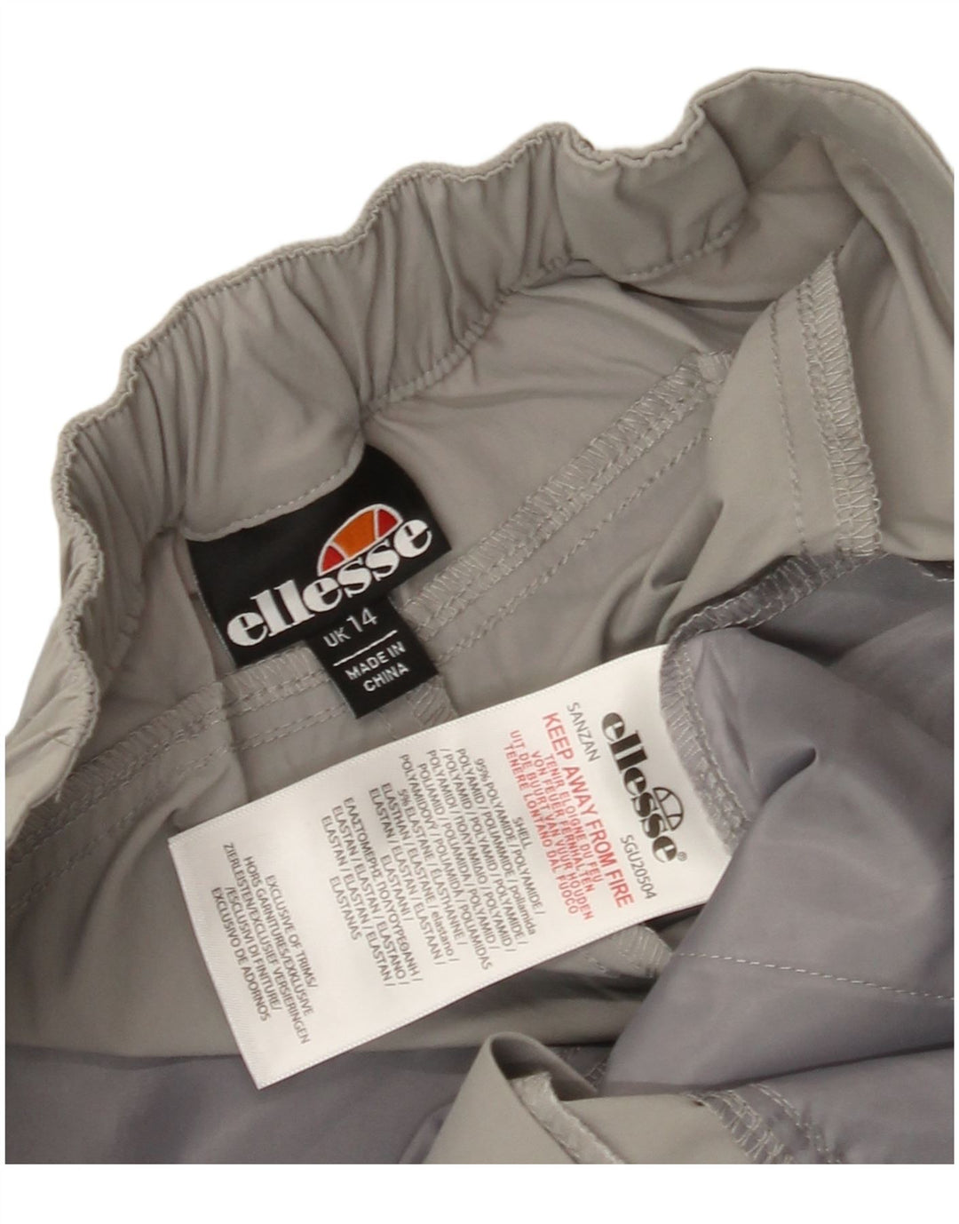 ELLESSE Womens High Waist Cargo Trousers UK 14 Medium W30 L31 Grey
