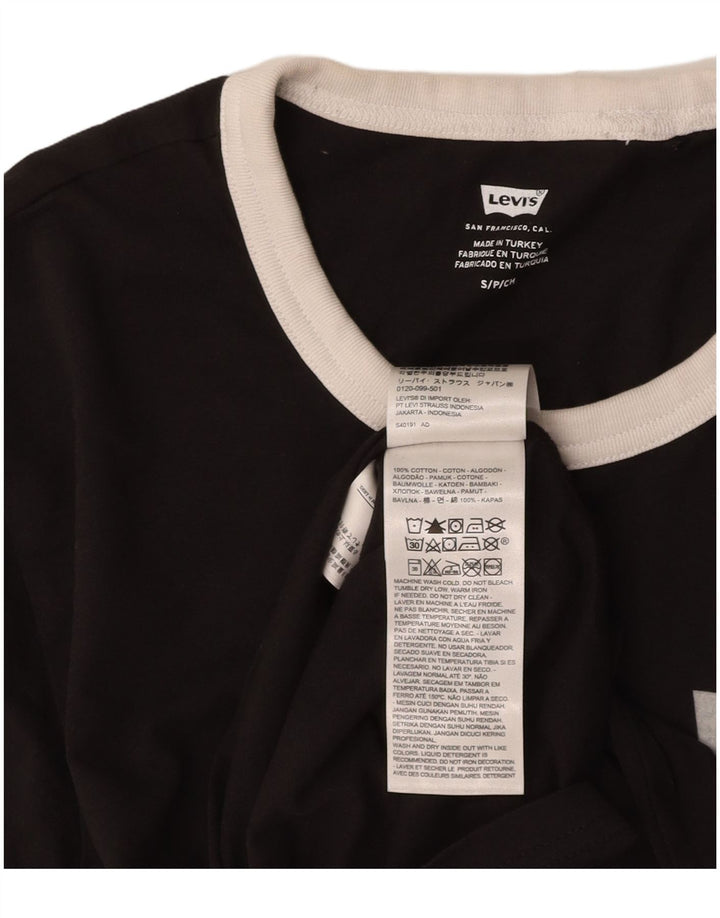 LEVI'S Mens T-Shirt Top Small Black Cotton