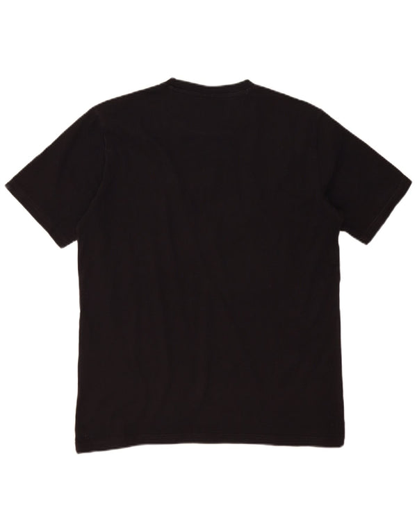 Champion Mens Graphic T-Shirt Top Medium Black