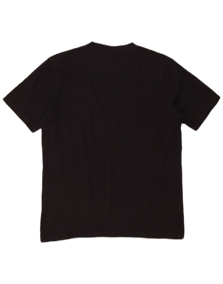Champion Mens Graphic T-Shirt Top Medium Black