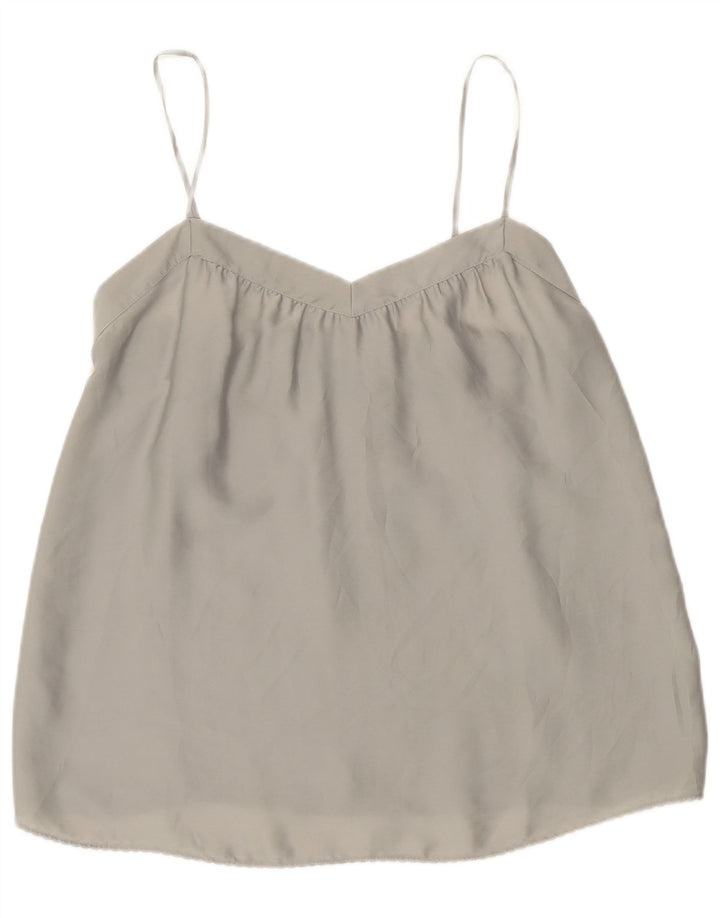 Benetton Womens Cami Top UK 8 Small Grey