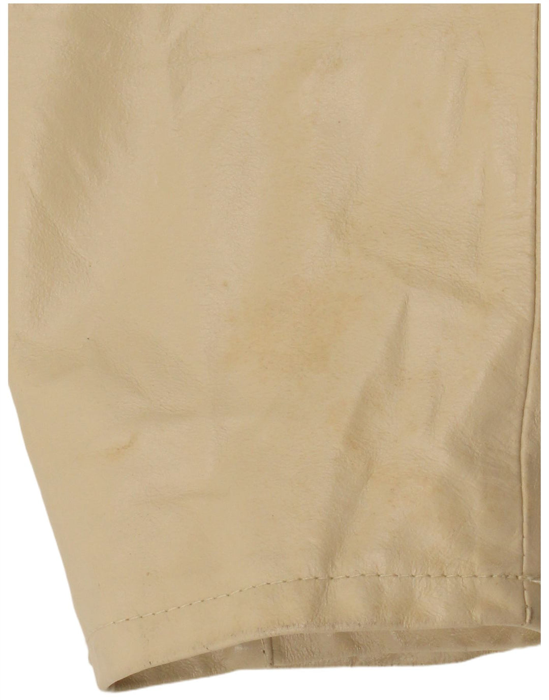 Bayside Mens Leather Jacket UK 40 Large Beige Leather