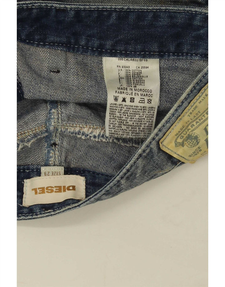 Diesel Womens Denim Shorts W29 Medium Blue Cotton