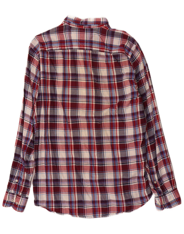 Tommy Hilfiger Mens New York Fit Flannel Shirt Large Multicoloured Check