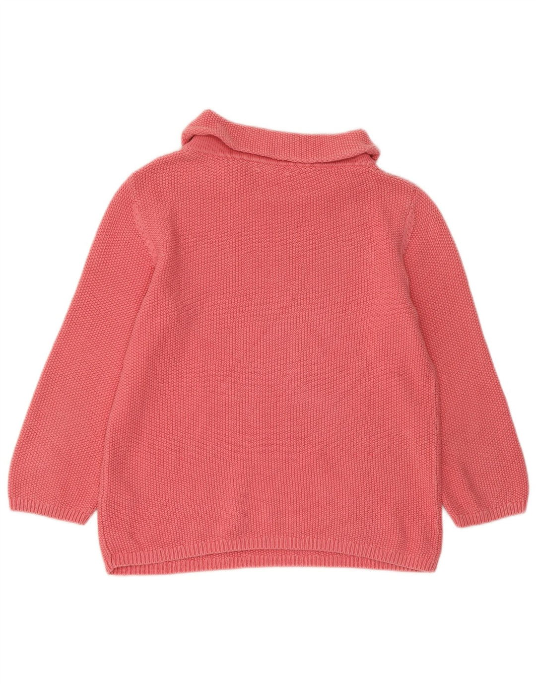 HOBBS Womens Oversized 3/4 Sleeve Roll Neck Jumper Sweater UK 6 XS Pink