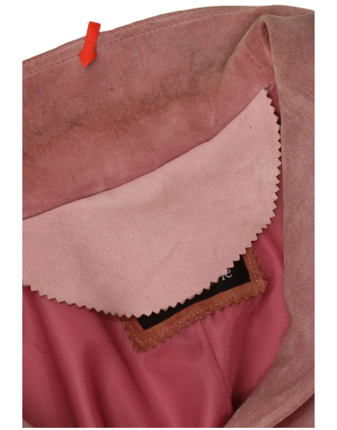 VINTAGE Womens 2 Button Suede Blazer Jacket IT 46 Large Pink Leather
