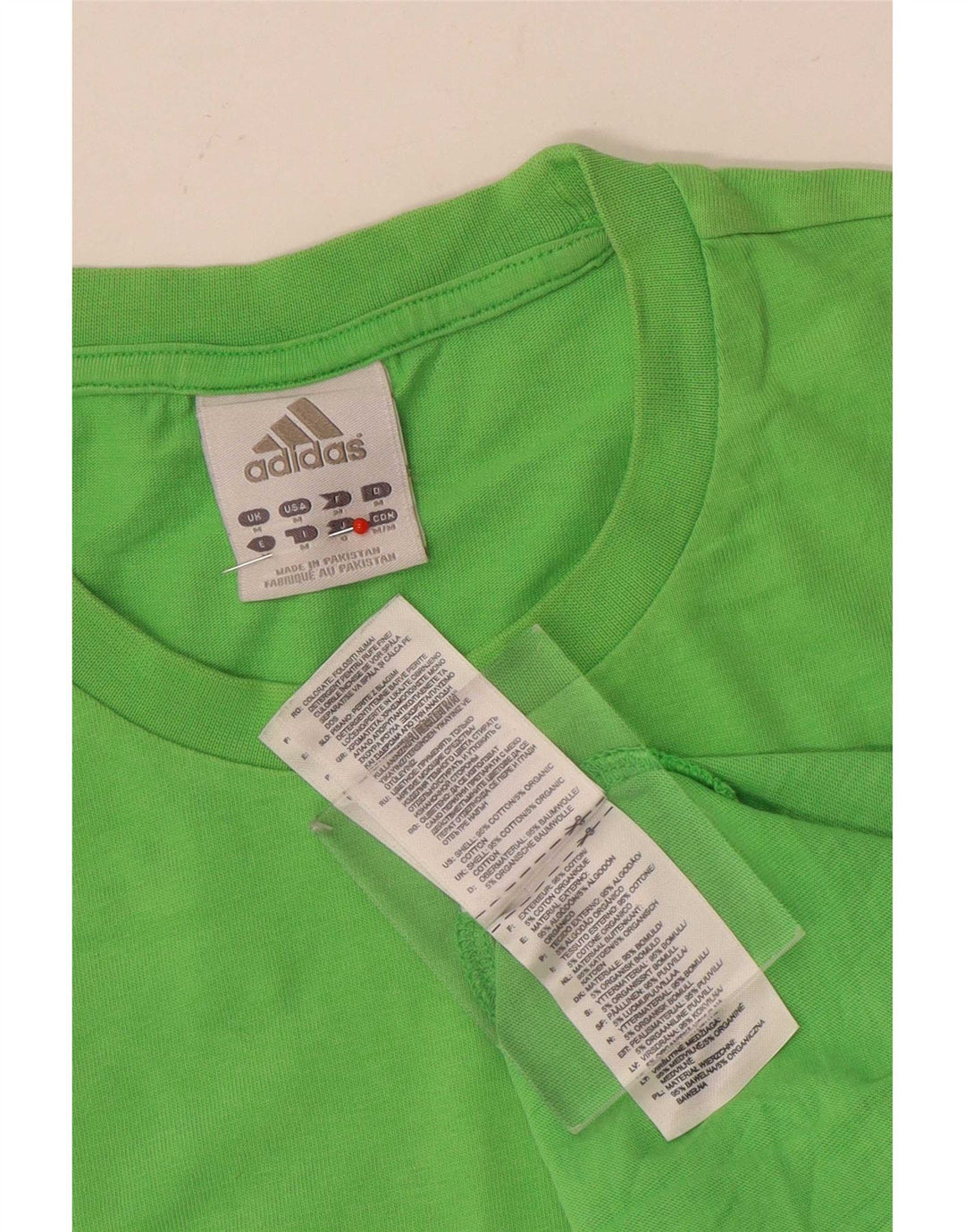 Adidas Mens Graphic Vest Top Medium Green Cotton