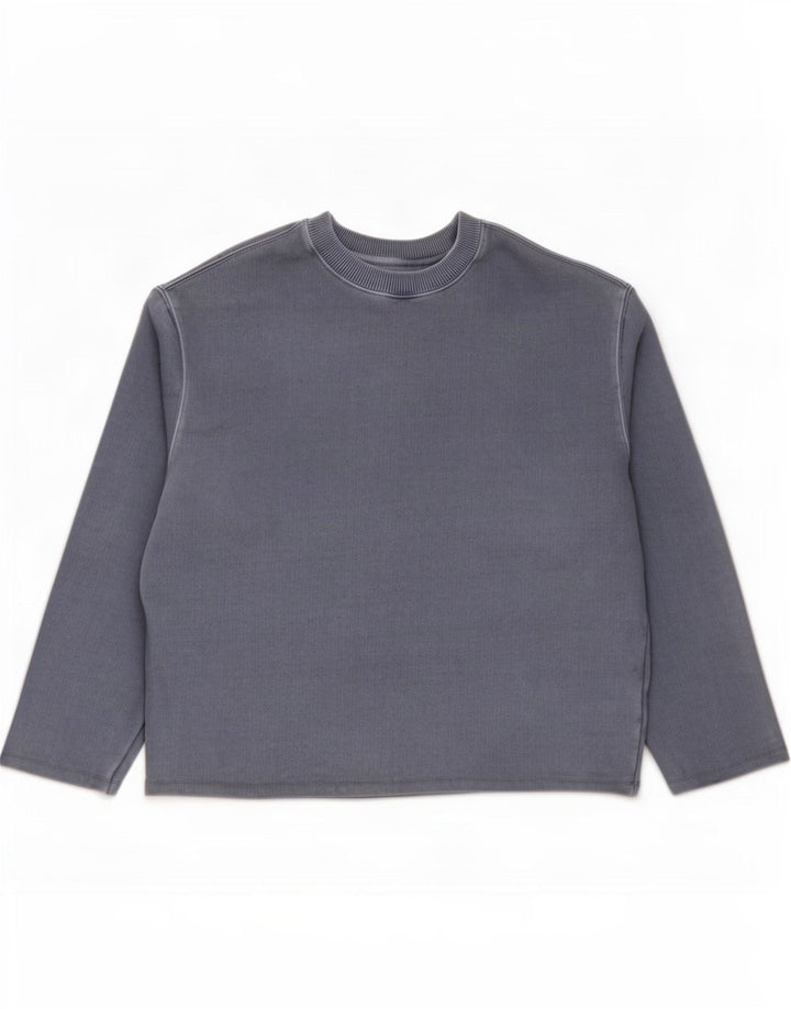 Marks & Spencer Womens Relaxed Fit Sweatshirt Jumper UK 14 Medium Blue