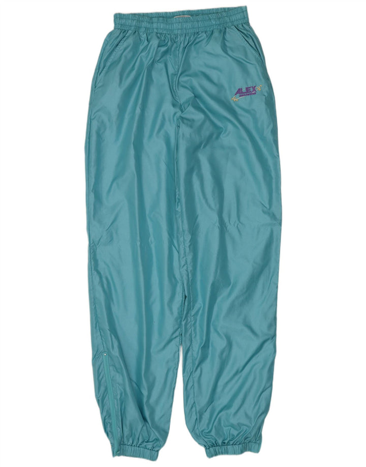 ALEX ATHLETICS  Mens Tracksuit Trousers Joggers Small  Blue Polyamide