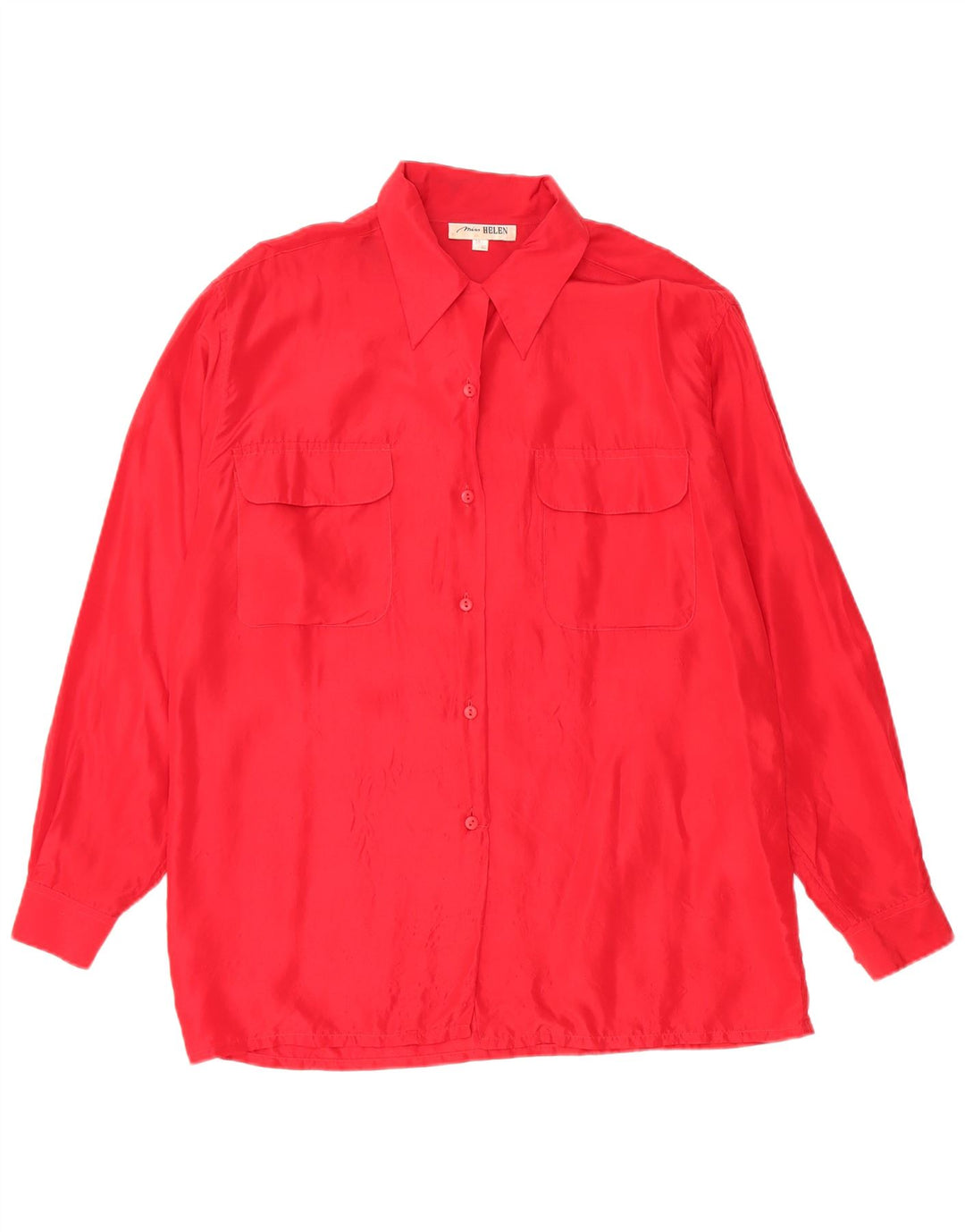 Vintage Womens Shirt Blouse EU 38/40 Medium Red