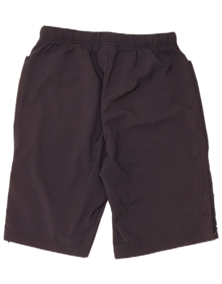 ADIDAS Womens Sport Shorts UK 12 Medium Navy Blue Polyester