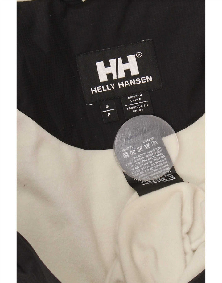Helly Hansen Womens Hooded Windbreaker Jacket UK 10 Small Black Colourblock