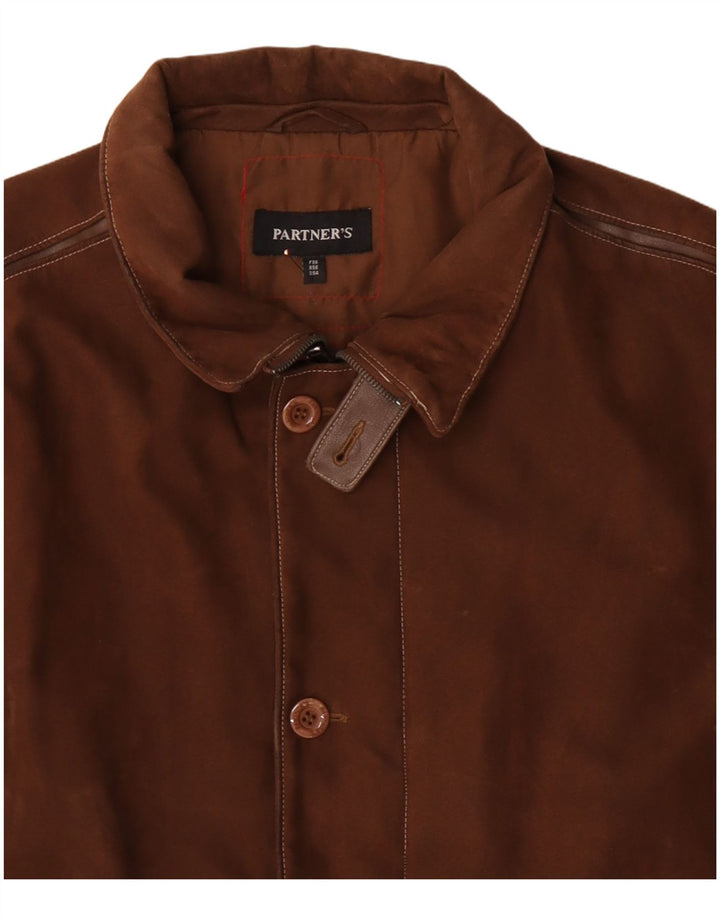 Vintage Mens Windbreaker Jacket EU 56 3XL Brown