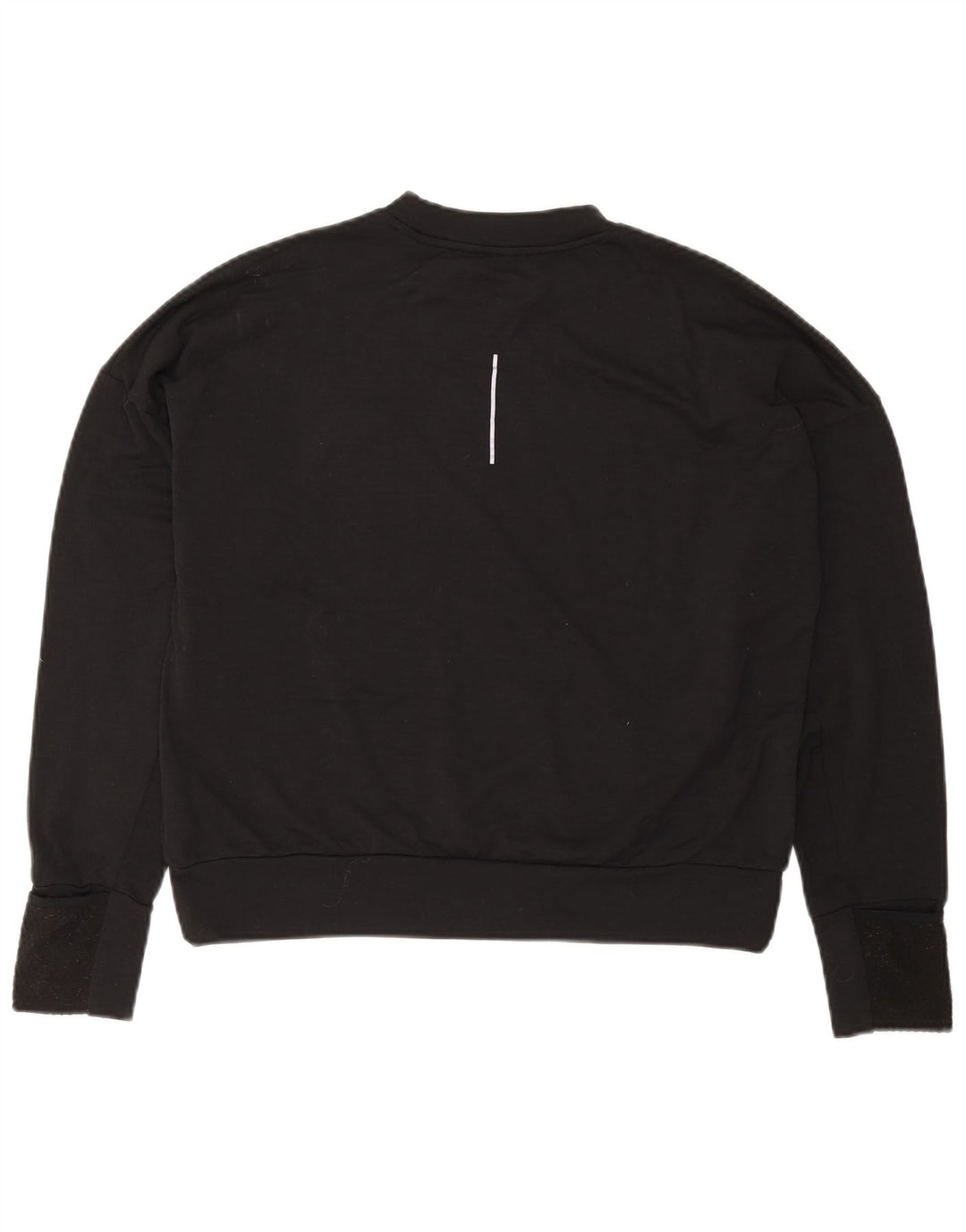 NIKE Womens Running Oversized Top Long Sleeve UK 10 Small Black Polyester