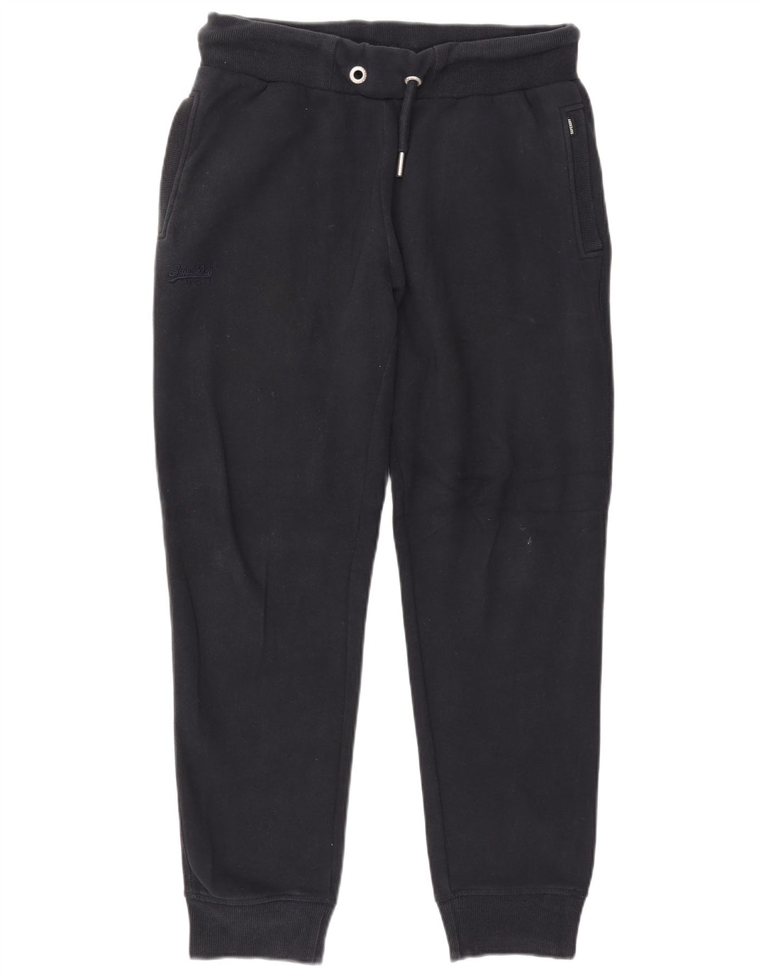 SUPERDRY Mens Tracksuit Trousers Joggers Large  Navy Blue Cotton