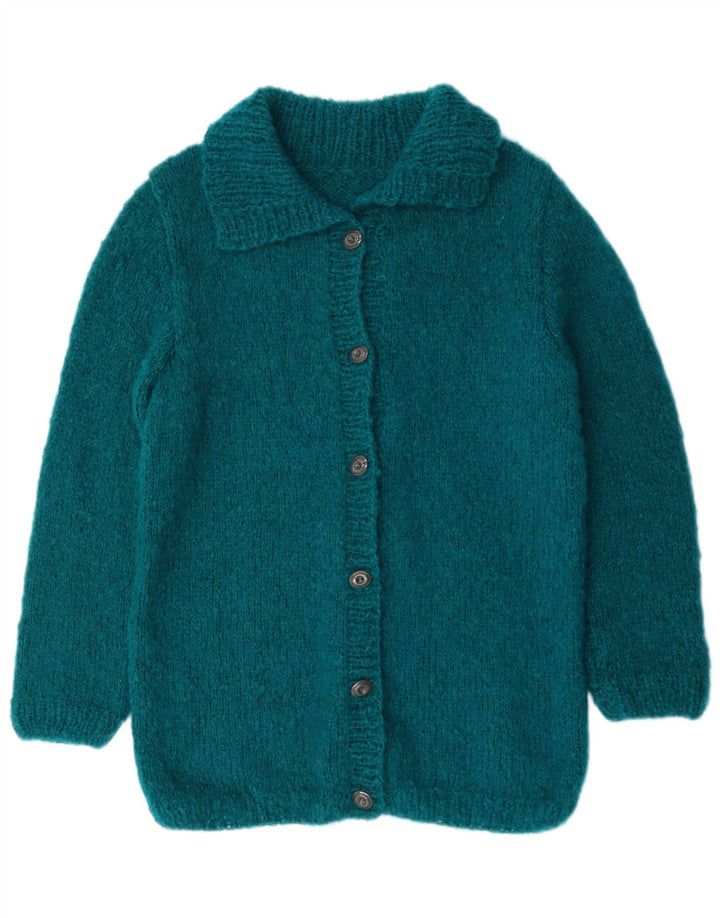 Vintage Womens Cardigan Sweater UK 12 Medium Blue