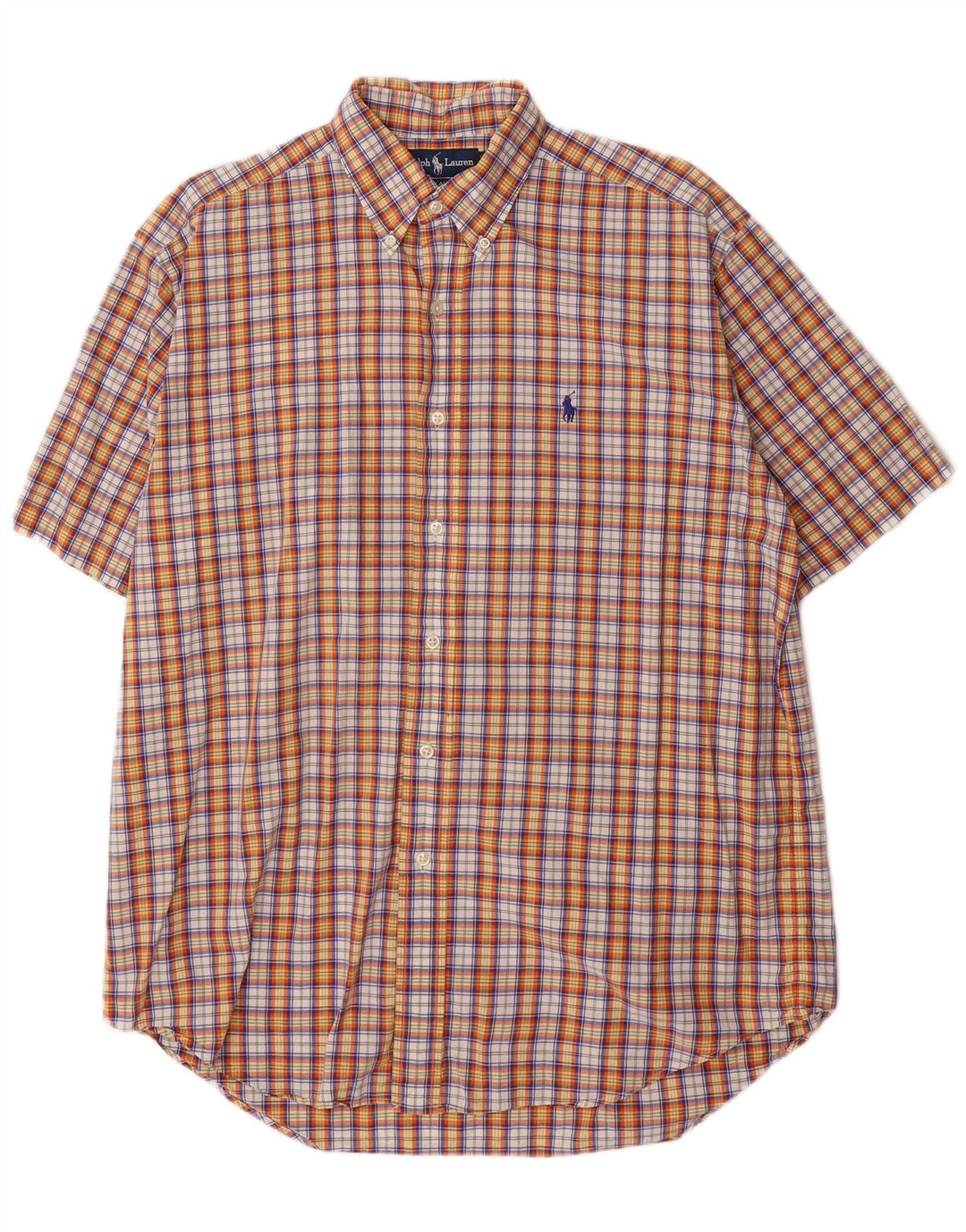 Ralph Lauren Mens Blake Short Sleeve Shirt Medium Multicoloured Check