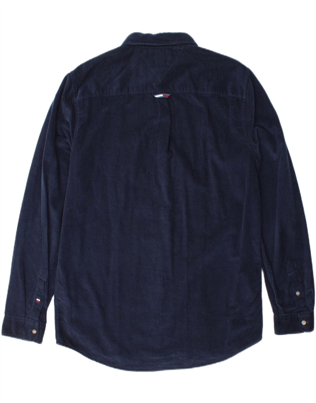 TOMMY HILFIGER Mens Corduroy Shirt Medium Multicoloured Colourblock Cotton