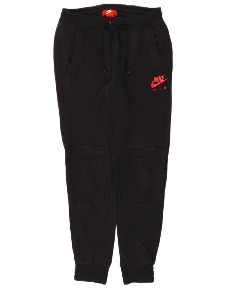 NIKE Mens Graphic Tracksuit Trousers Joggers Medium  Black Cotton