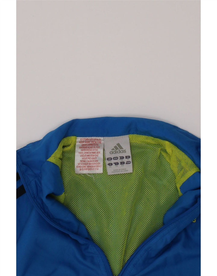 ADIDAS Baby Boys Tracksuit Top Jacket 18-24 Months Blue Polyester