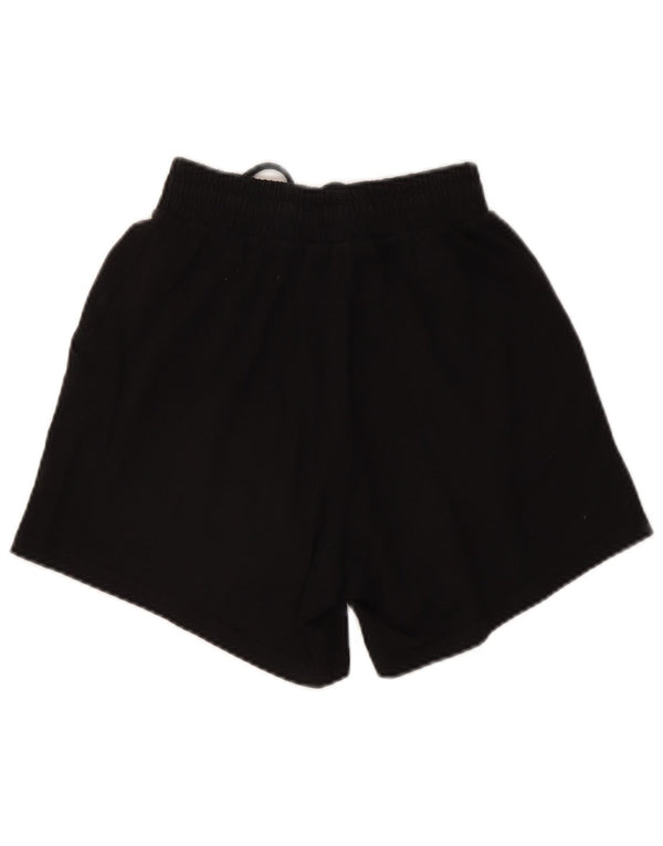 Adidas Womens Graphic Sport Shorts UK 6 XS Black Cotton