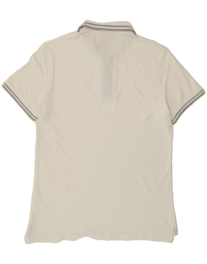 CHAMPION Mens Polo Shirt Large White Cotton Vintage Champion and Second-Hand Champion from Messina Hembry 