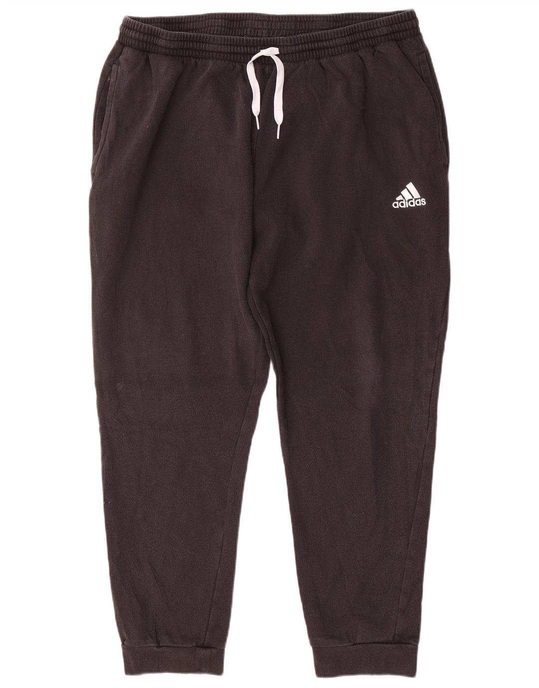 ADIDAS Mens Tracksuit Trousers Joggers XL  Black Cotton