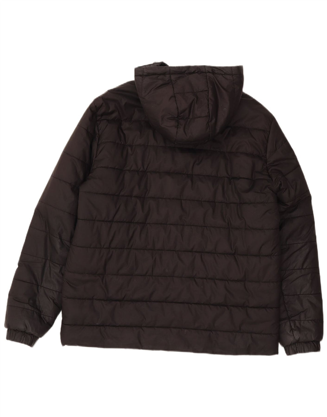 Puma Mens Hooded Padded Jacket UK 40 Large Black Polyester