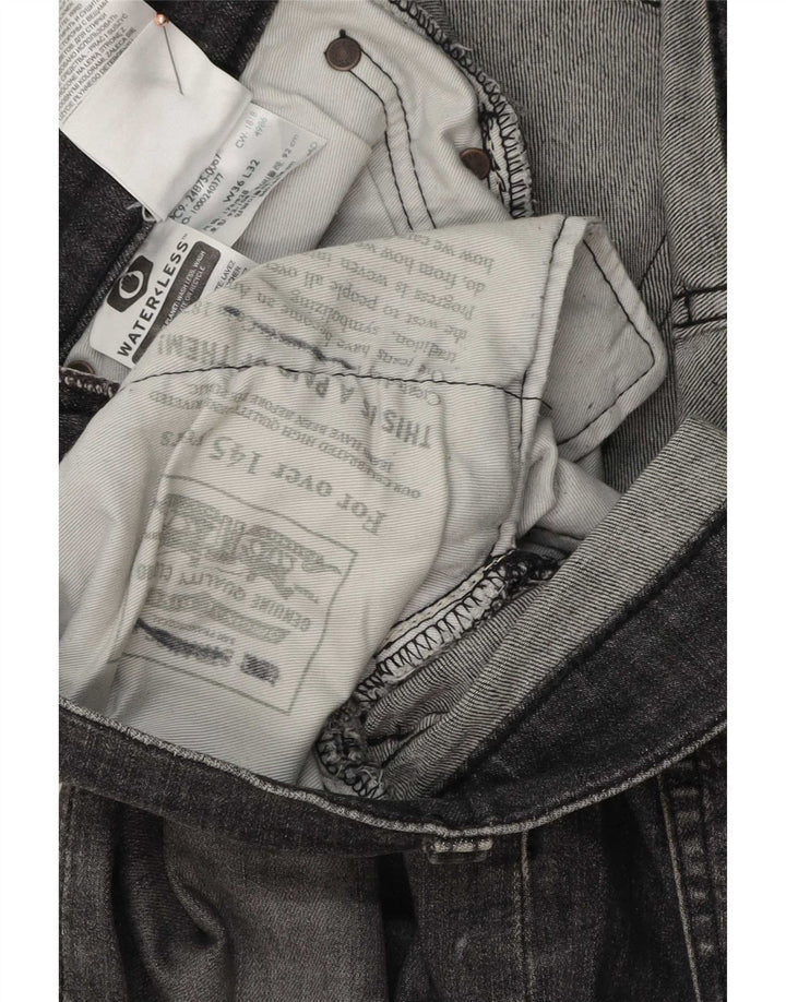 Levi's Mens Slim Jeans W36 L32 Grey Cotton