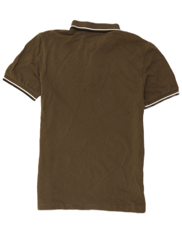 Fred Perry Mens Polo Shirt Medium Khaki Cotton