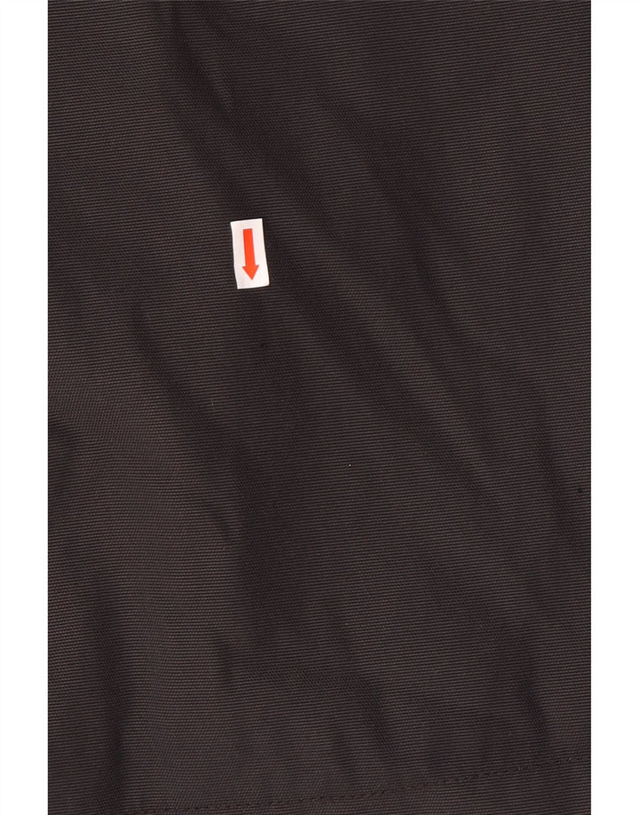 BURBERRY Mens Overcoat UK 40 Large Black Polyamide Classic