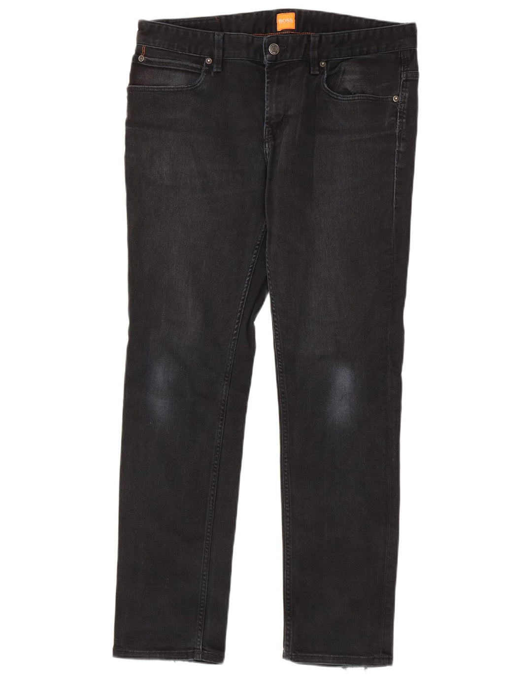 Hugo Boss Mens Slim Jeans W34 L32 Black Cotton