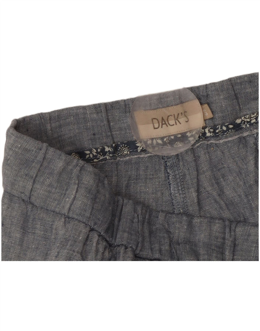 DACK'S Womens Wide Leg Pegged Chino Trousers Small W30 L27 Blue