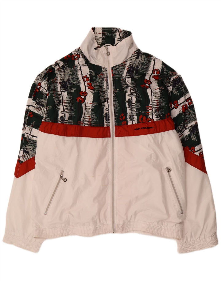 LINEA PRIMERO Mens Tracksuit Top Jacket Size 46/48 2XL White