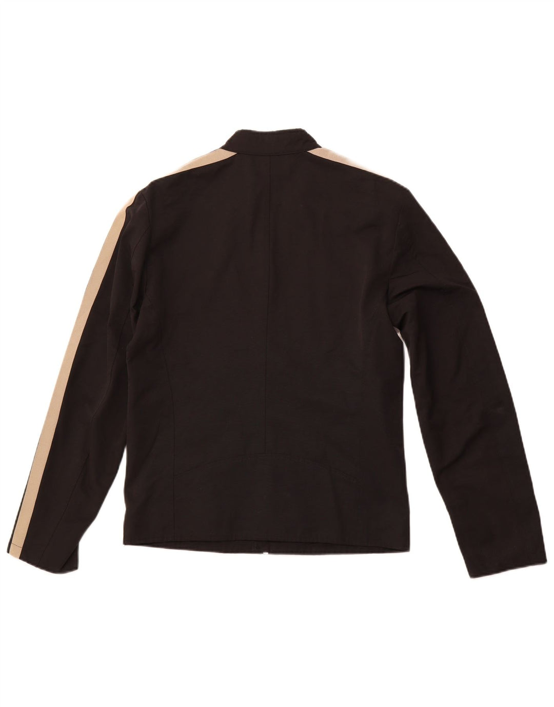 ZARA Mens Bomber Jacket UK 38 Medium Black Striped Cotton