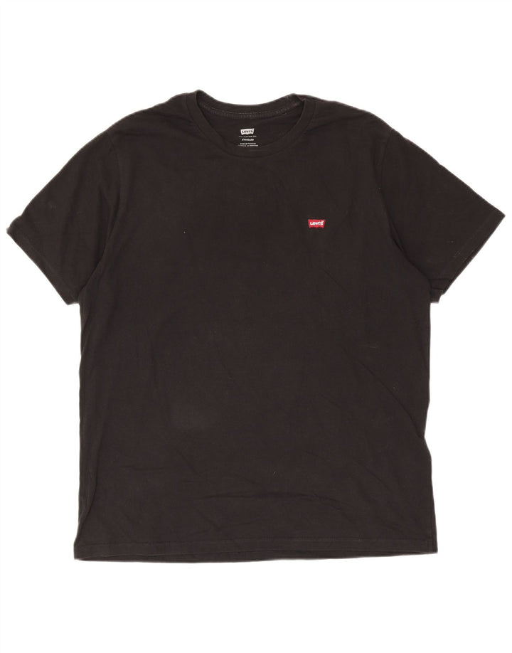 Levi's Mens Standard T-Shirt Top Large Black Cotton