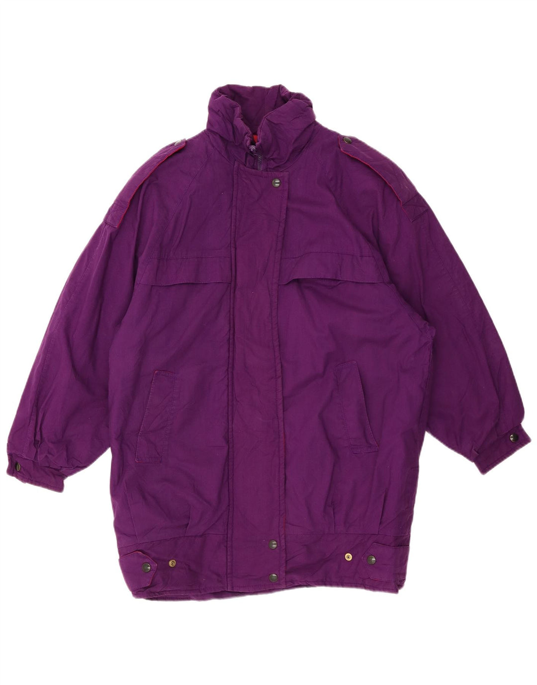 LONDON FOG Womens Military Windbreaker Jacket US 6 Medium Purple