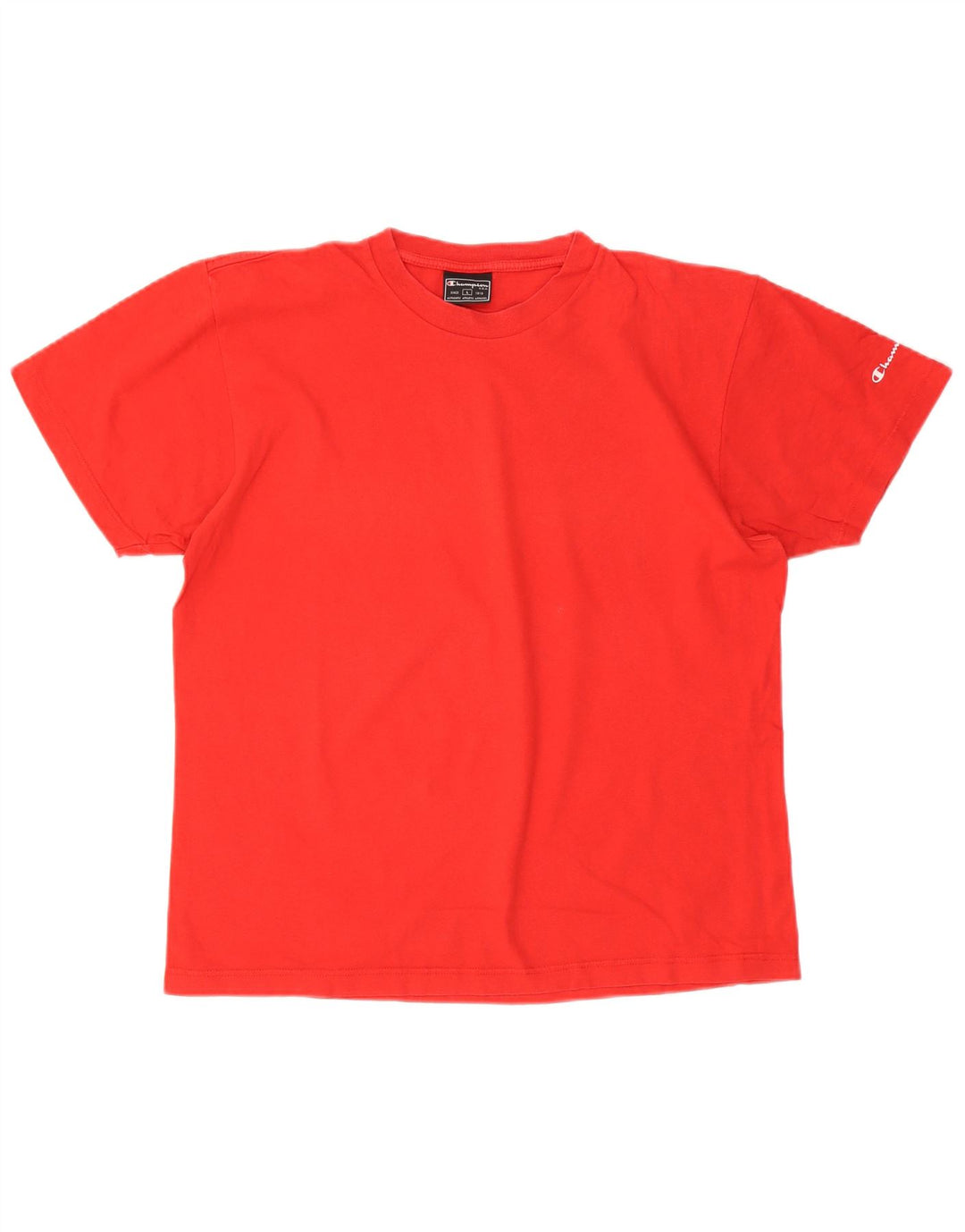 CHAMPION Mens T-Shirt Top Large Red Cotton