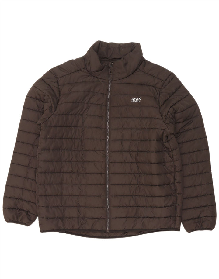 Maui Maui Mens Padded Jacket UK 42 XL Brown Polyester