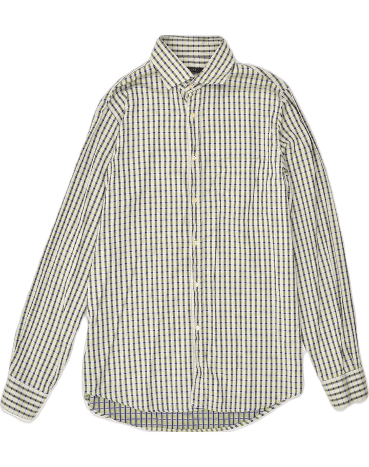 BELFE & BELFE Mens Shirt Medium Green Check Cotton | Vintage Belfe & Belfe | Thrift | Second-Hand Belfe & Belfe | Used Clothing | Messina Hembry 