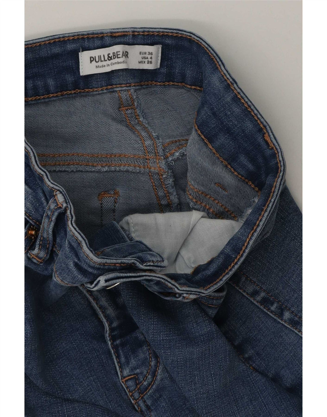 Pull & Bear Womens Flared Jeans EU 36 Small W26 L32 Blue