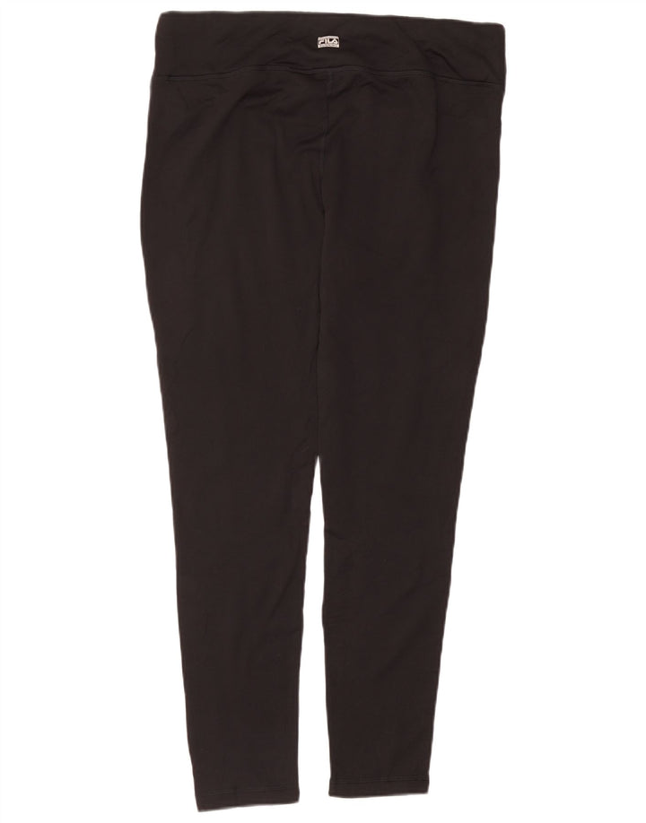 Fila Womens Leggings UK 18 XL  Black Polyester