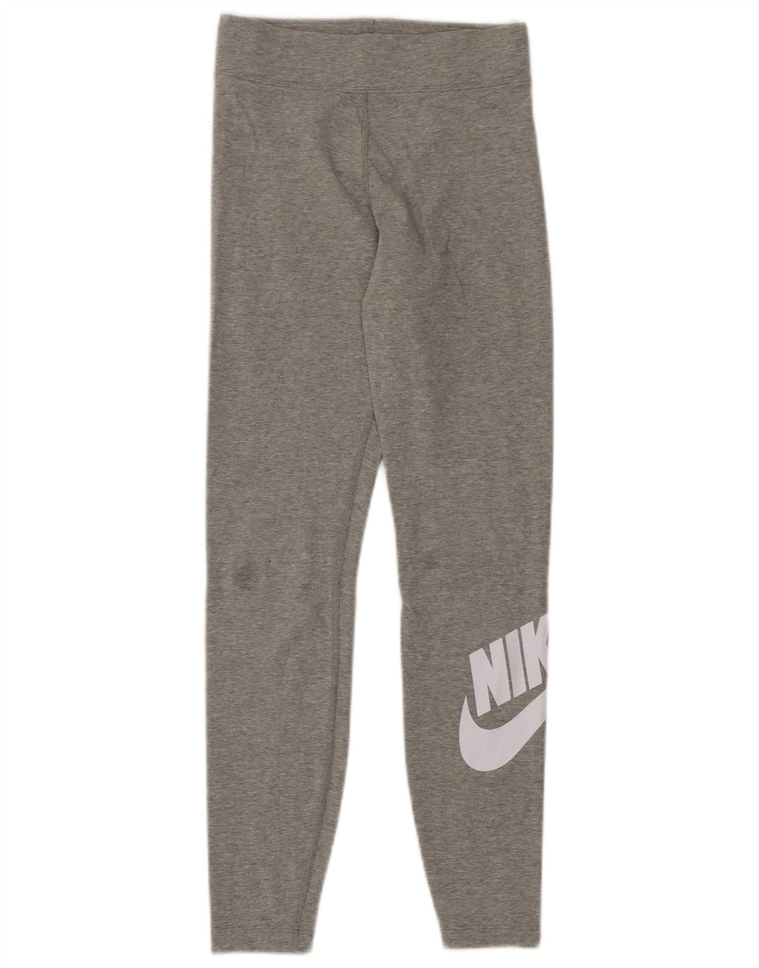 NIKE Womens Graphic Leggings UK 10 Small  Grey Cotton