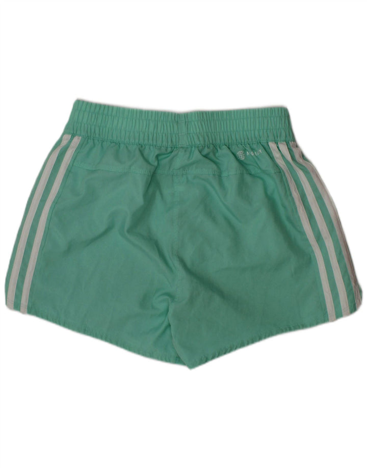 ADIDAS Girls Aeroready Sport Shorts 13-14 Years  Turquoise Polyester