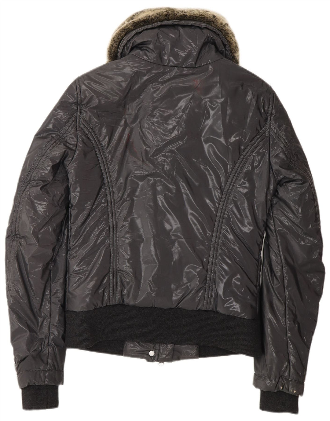 BELSTAFF Womens Padded Jacket EU 40 Small Grey Nylon