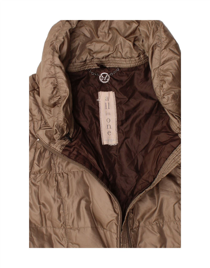 MARELLA Womens Gilet UK 14 Medium Brown Vintage Marella and Second-Hand Marella from Messina Hembry 