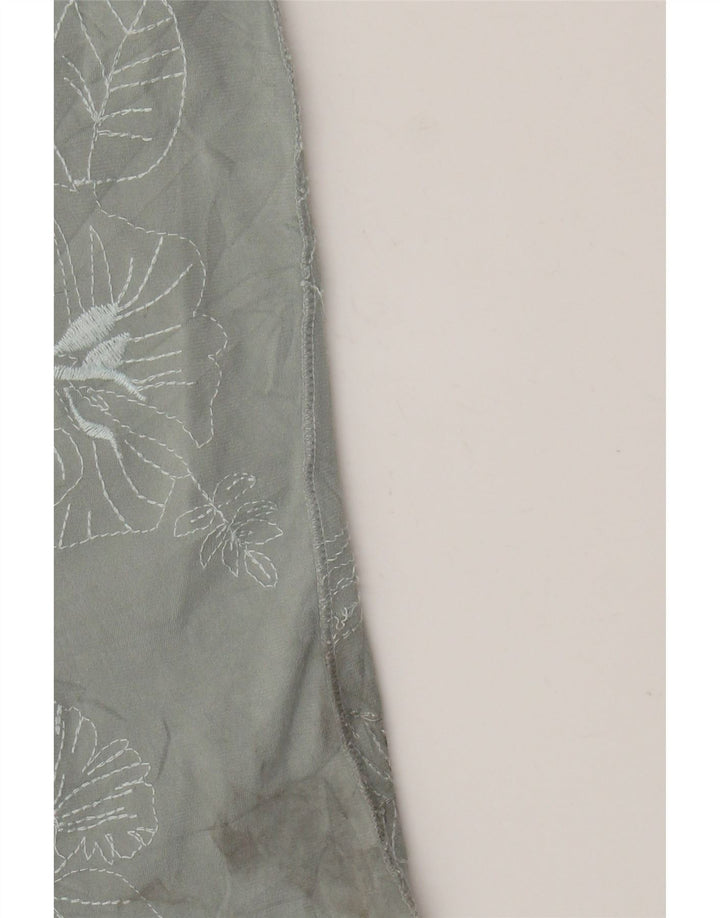 BCBGMAXAZRIA Womens Tunic Top UK 14 Large Green Floral Polyester